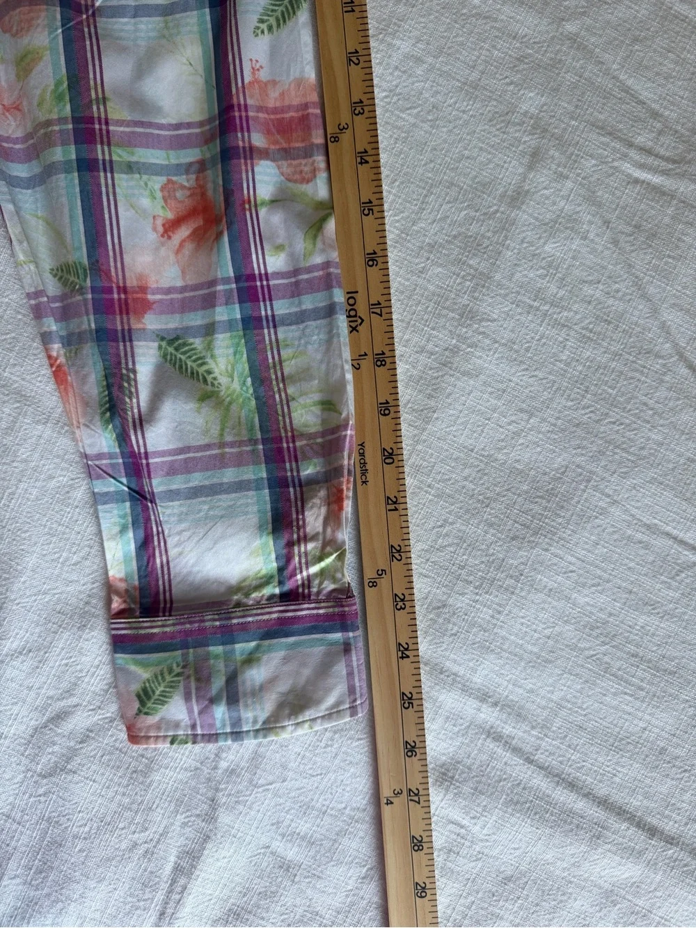 Tommy Bahama Men’s Vedado Multicolor Plaid & Leaf Print Shirt
